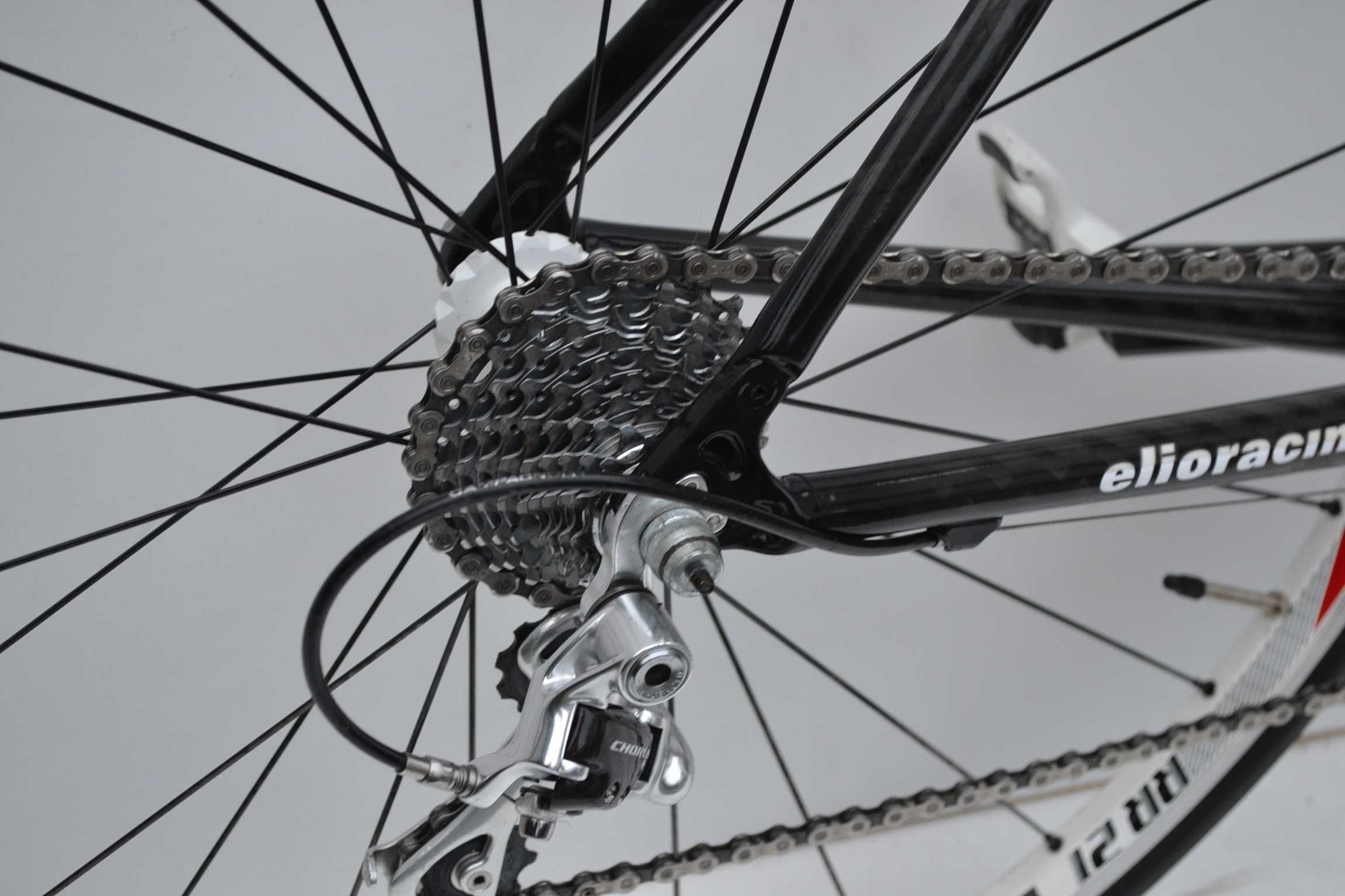 Carbonowa włoska kolarka elio2x10 campagnolo chorus /pomiar mocy rotor