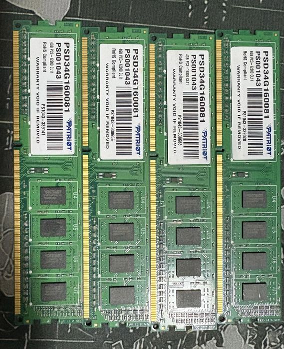 Ram Patriot 16 Gb DDR3