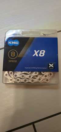 Łańcuch KMC X8 114 ogniw + spinka