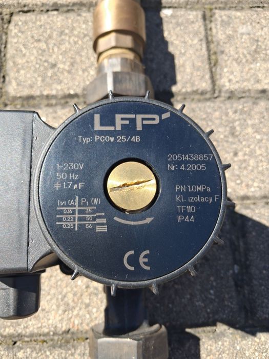 LFP 25/4B pompa pompka cerkulacyjna wody do kotła pieca C.O