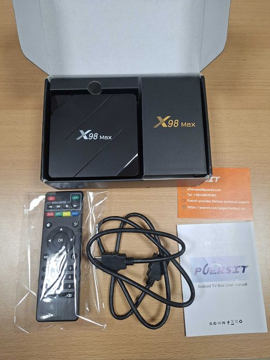 Smart TV Box Puersit X98 MAX dongle stick Odtwarzacz multimedialny