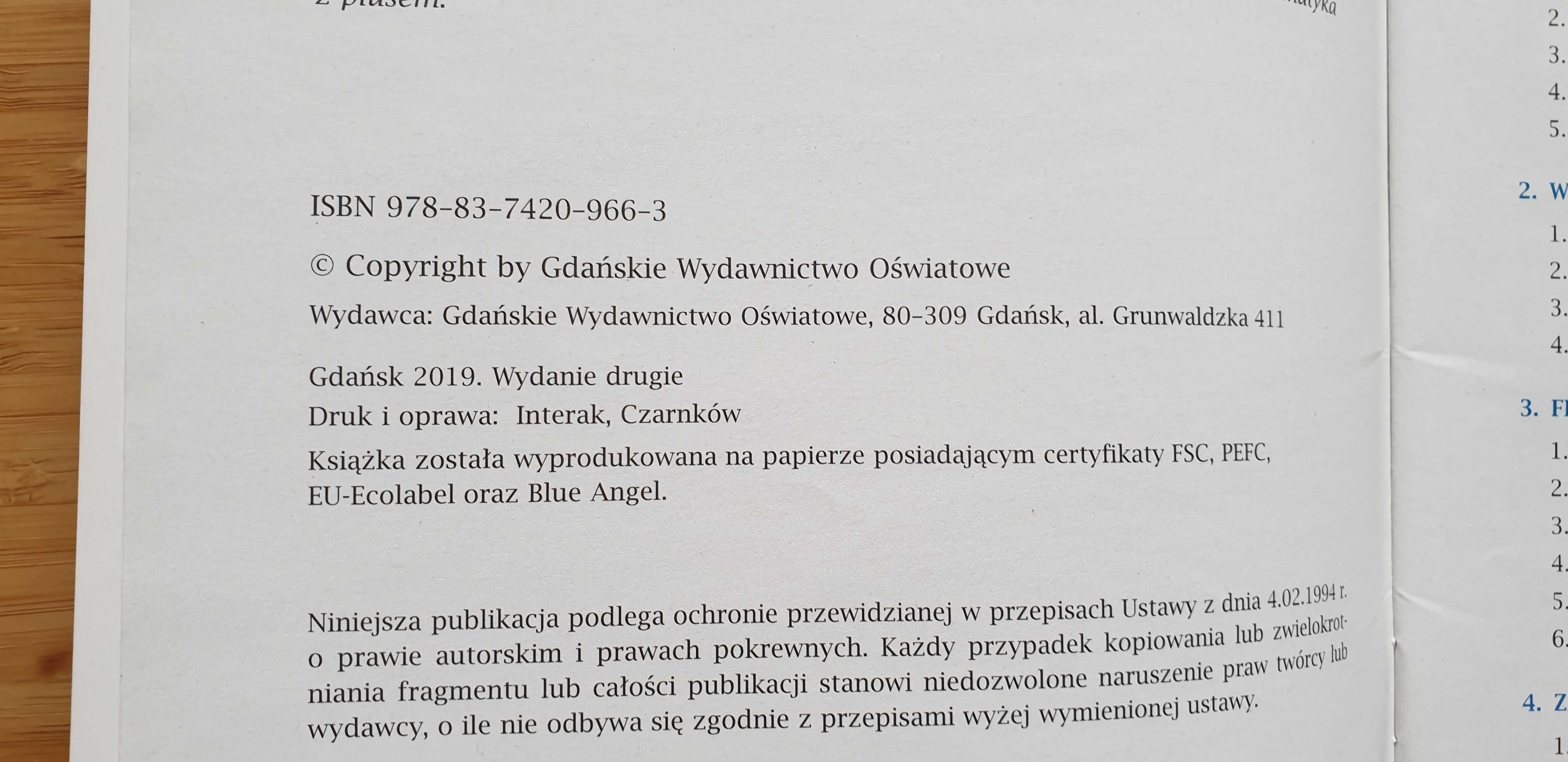 Ćwiczenia matematyka z plusem klasa 8 GWO