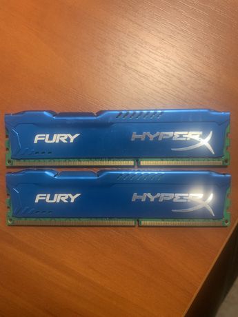 Память HyperX FURY Blue DDR3 16GB 8192M(HX316C10F/8)  KIT 2x8Gb  AMD