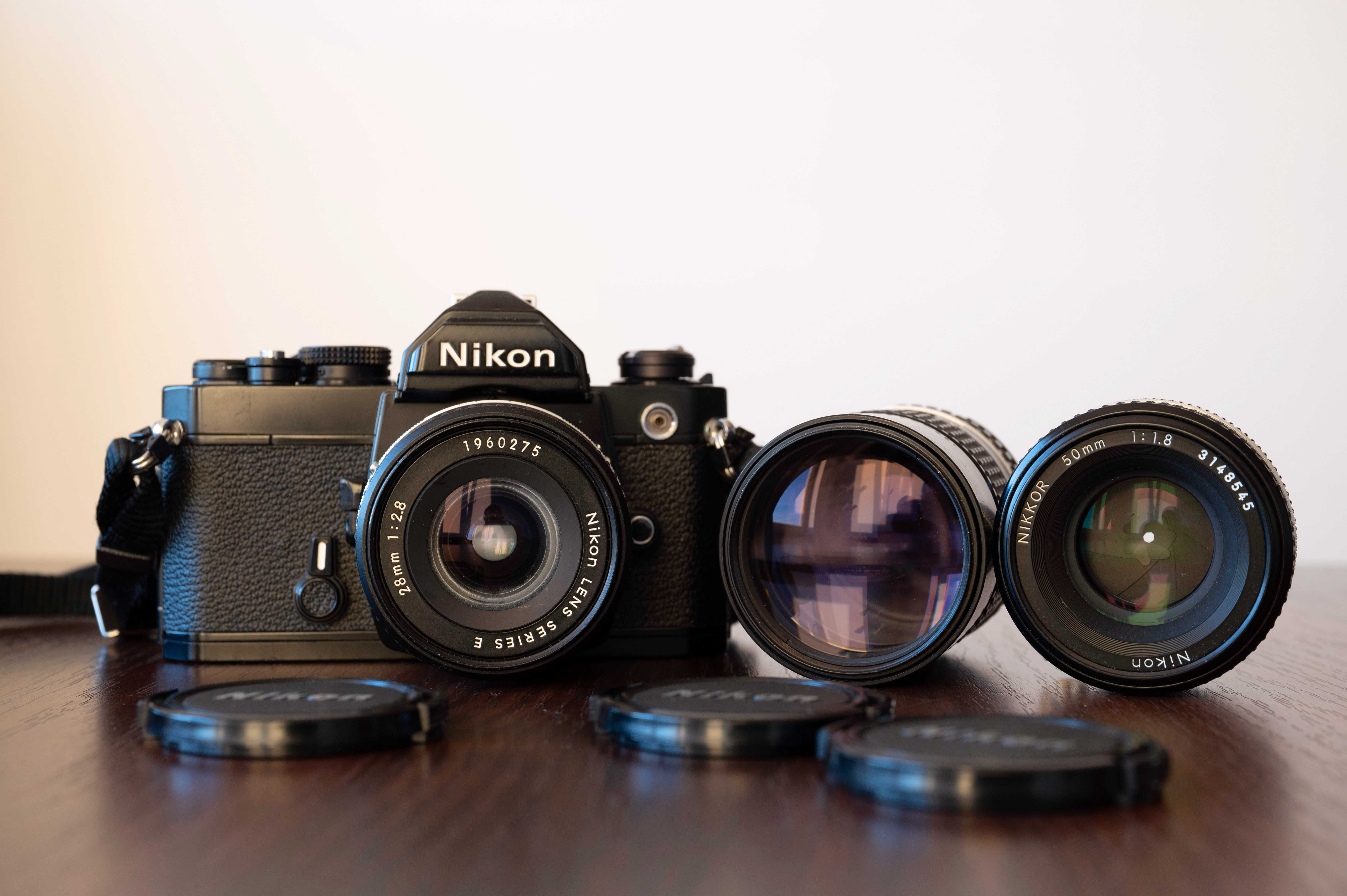 Nikon FM + 3 obiektywy