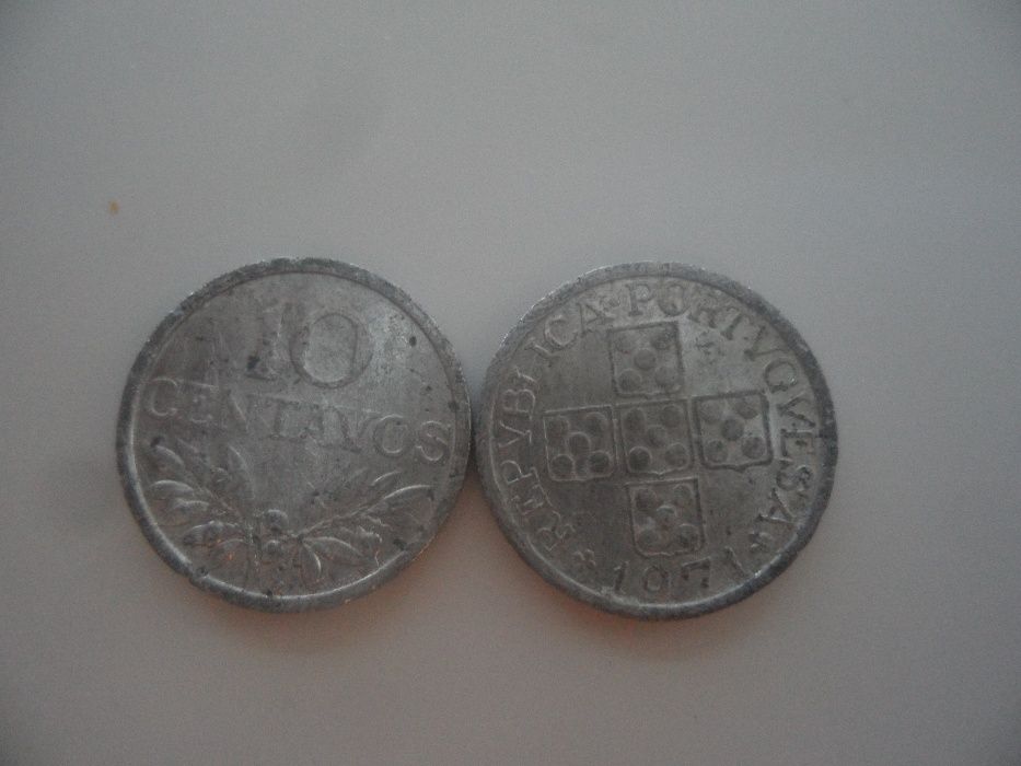 moeda de 10 centavos de alumínio