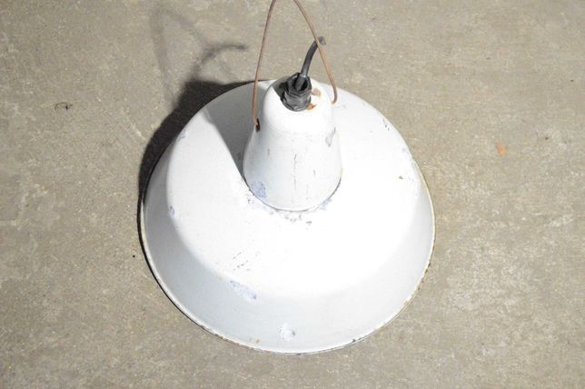 lampa przemyslowa prl retro zabytkowa duza srednica 41