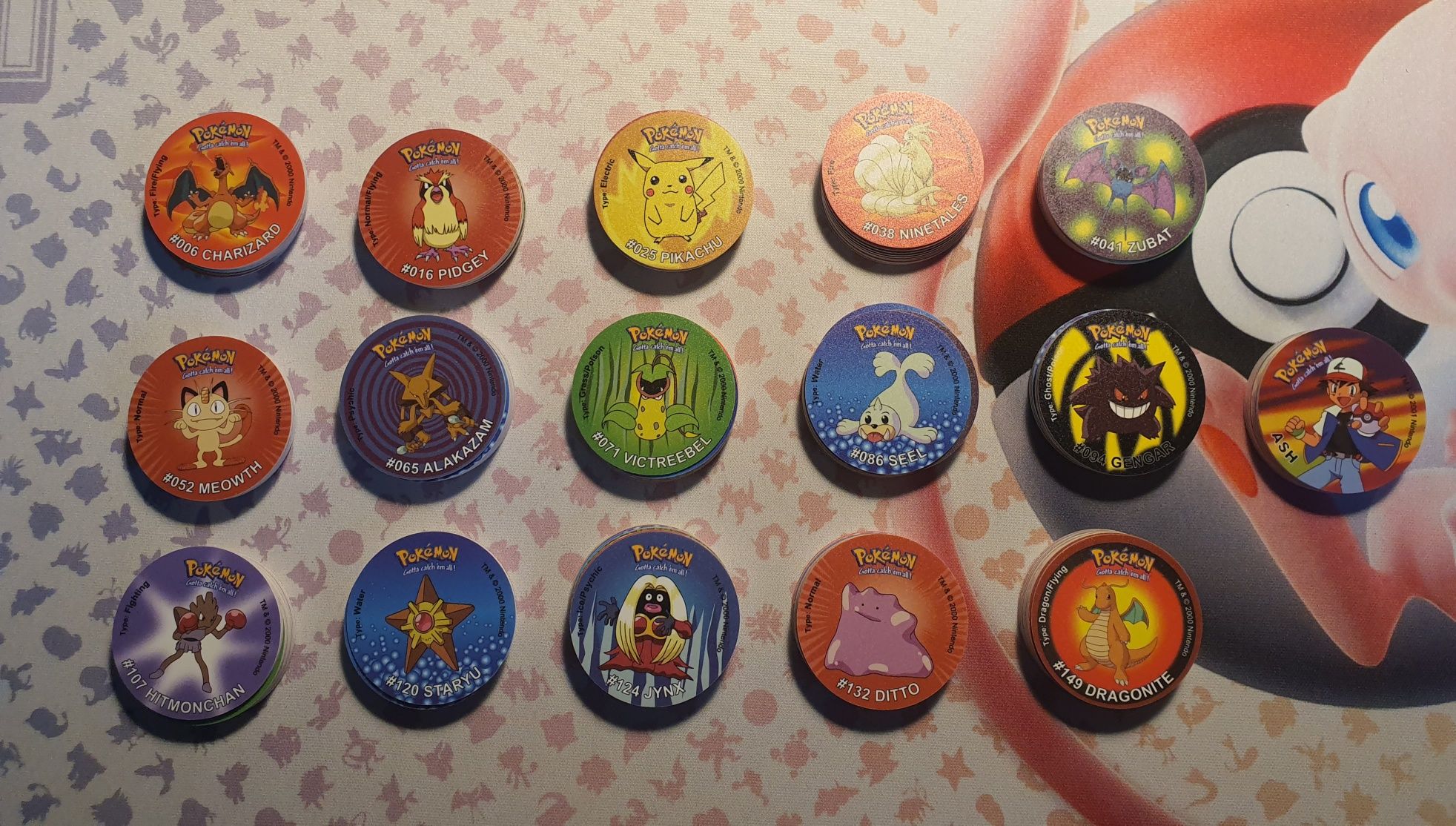 Tazos Pokémon Gen 1