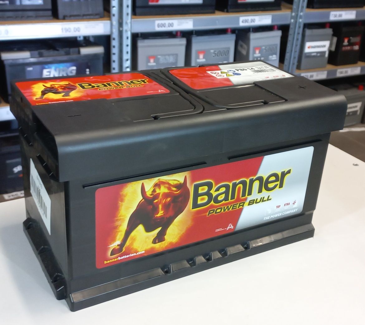 Akumulator Banner 12V 80ah 700A NOWY Power Bull