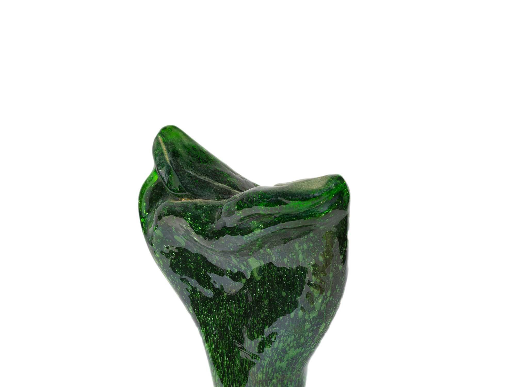 Estátua vidro verde Gio Colucci Abstracionismo | 1955