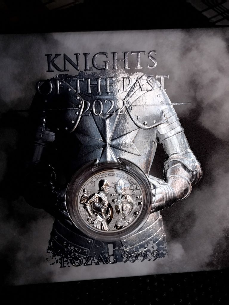 Rycerze Przeszłości-Knights Of The Past-srebrna moneta kolekcjonerska