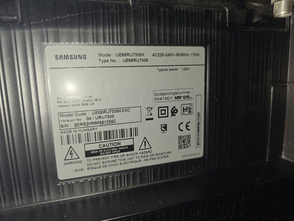 Televisão Samsung 65" curva