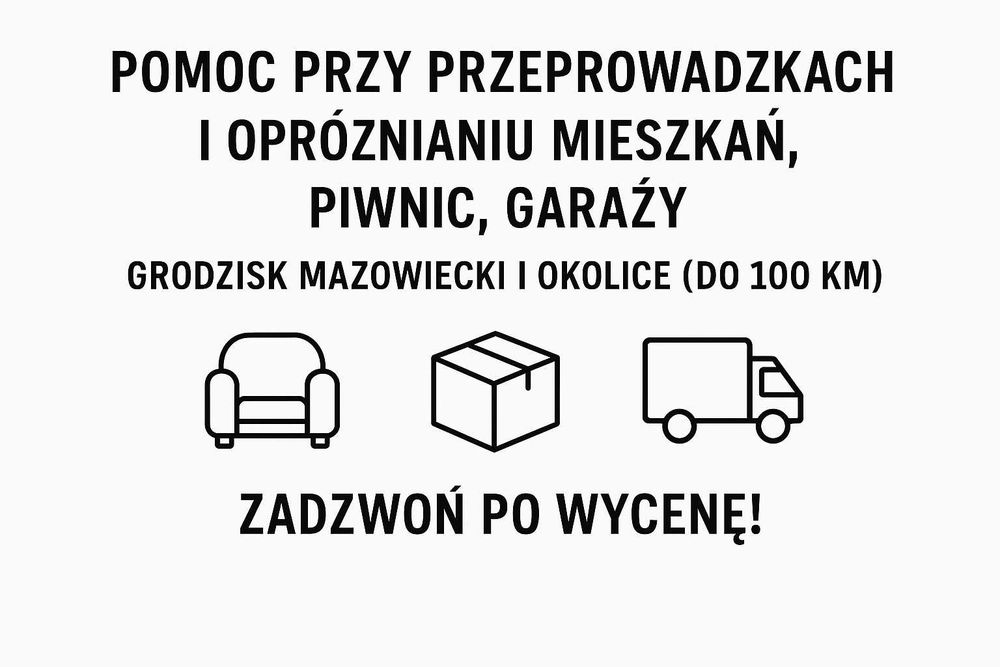 Przeprowadzki, opróżnianie piwnic i mieszkań