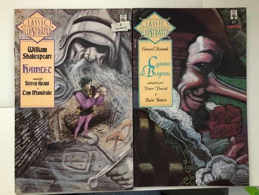 BD: Classics Illustrated - " Hamlet" e " Cyrano de Bergerac"