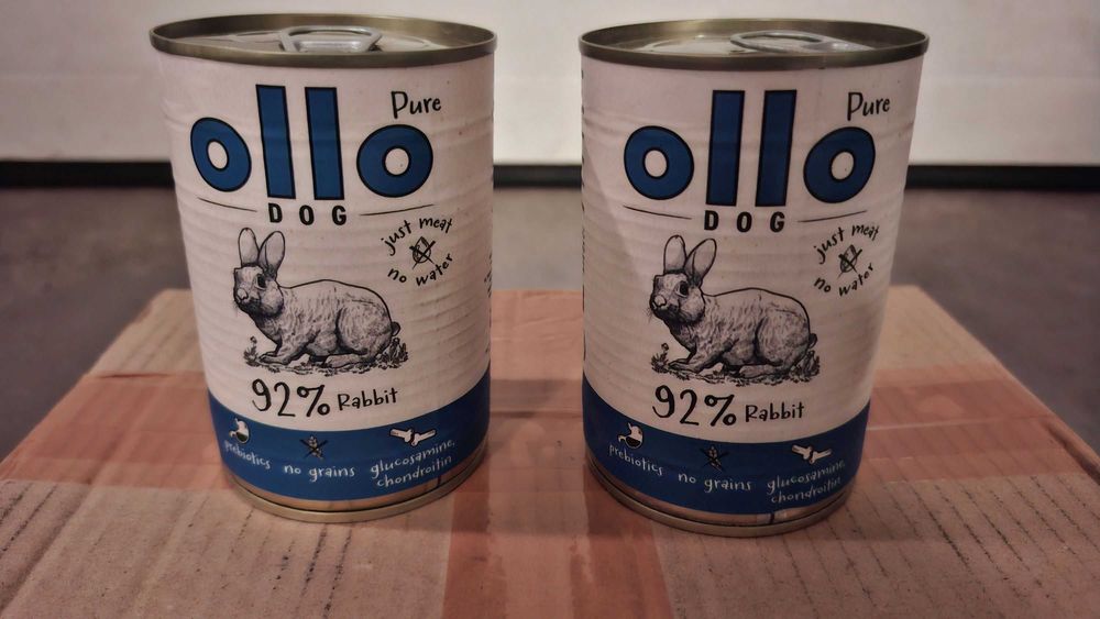 OLLO PURE KRÓLIK 400g karma mokra dla psa - 2 szt