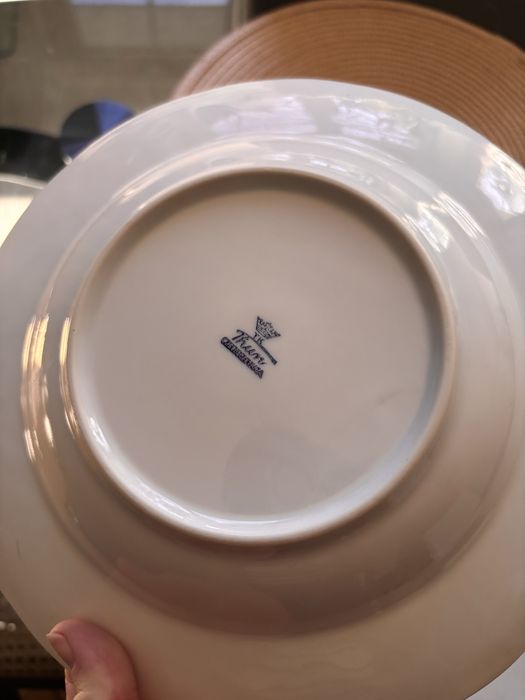 Zestaw 6 talerzy głebokich 4 płaskie obiadowe czechosłowacja Thun TK