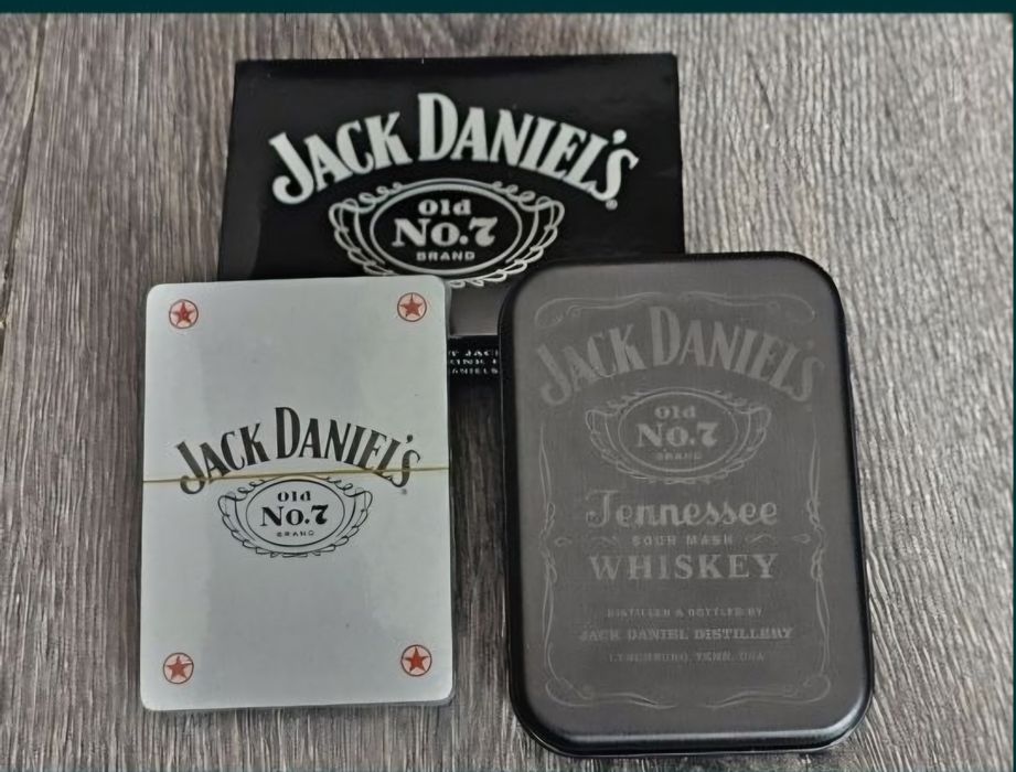 Karty Talia karty Jack Daniels Daniel's Metalowe eleganckie etui. NOWE