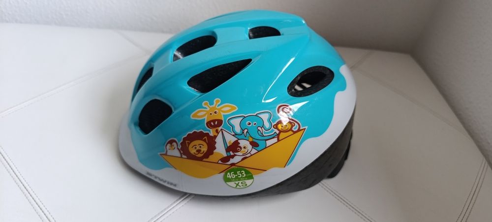 Capacete azul de Bicicleta Criança 46-53 cm Btwin