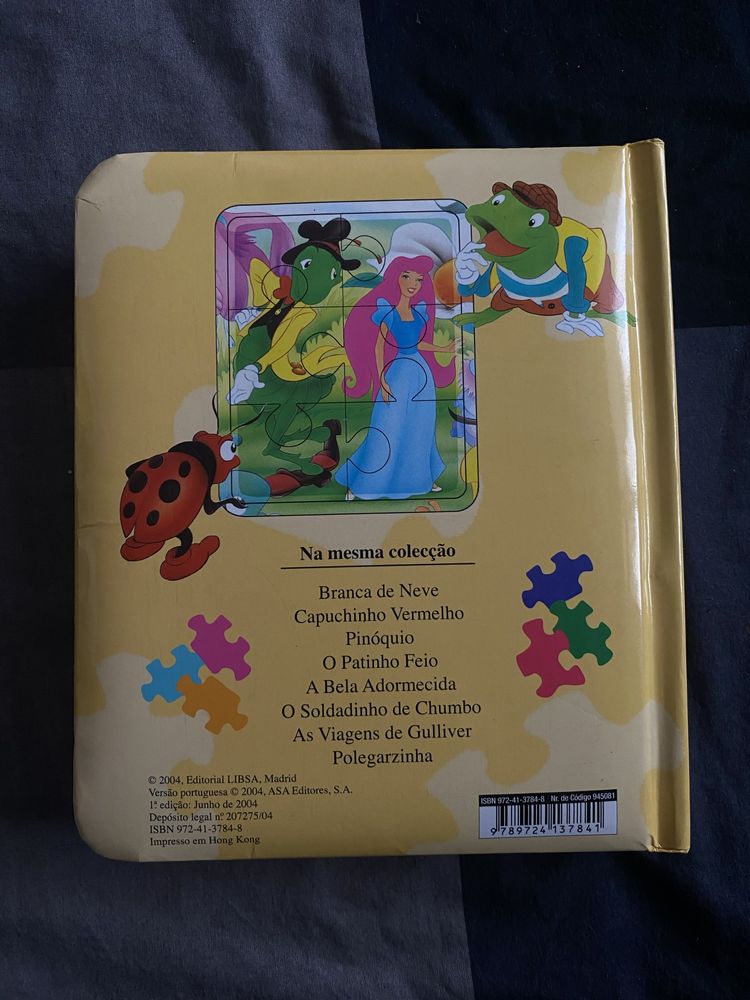 3 livros - historias com puzzle