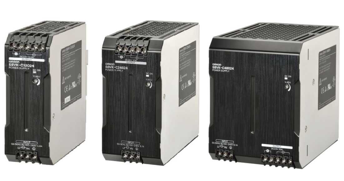 zasilacze impulsowe DIN omron S8VK-C12024, C24024, C48024