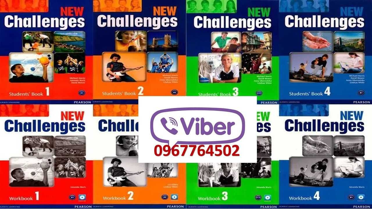NewChallenges 1,2,3,4 книжка+зошит