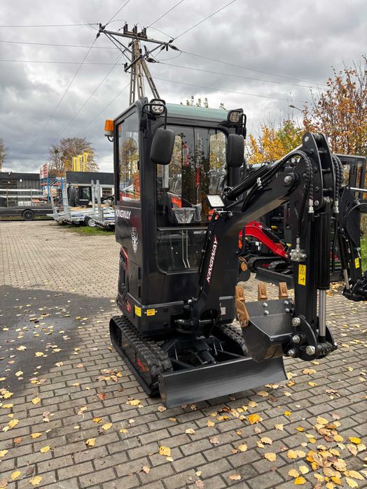 Nowa minikoparka Kingway S15K z kabiną + 3 łyżki gratis 1500kg 3 cyl.
