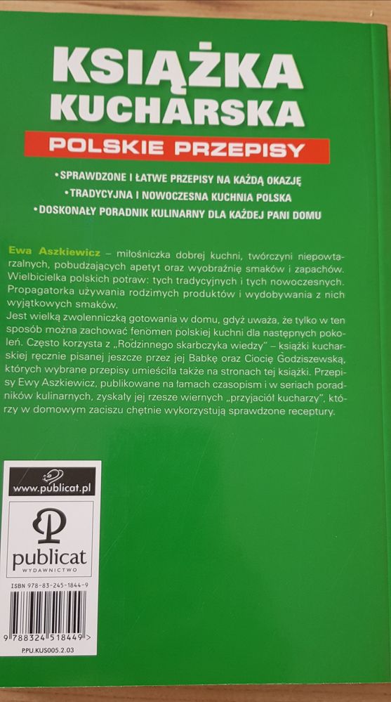 Książka kucharska. Polskie przepisy. Ewa Aszkiewicz