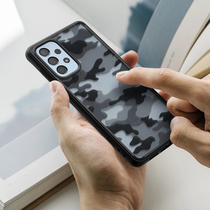 Ringke Fusion Matte etui z żelową ramką Samsung Galaxy A73 czarny