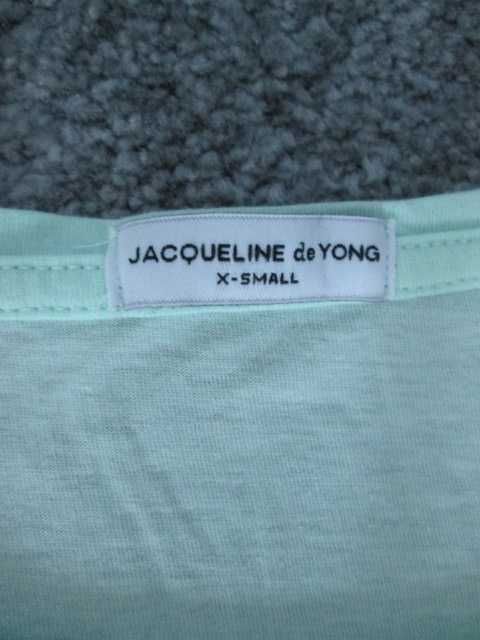 Seledynowa, miętowa bluzka z lampartem