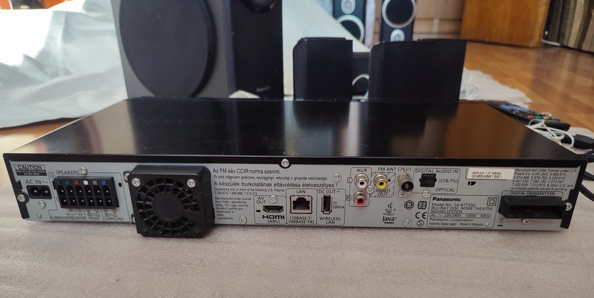 Домашний кинотеатр Panasonic Blu-Ray SA-BTT350 колонки радио