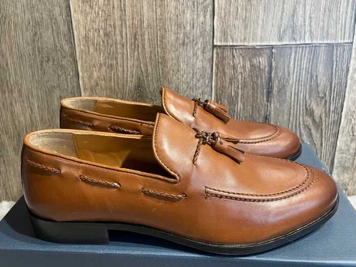 Skórzane buty mokasyny Pier One 40