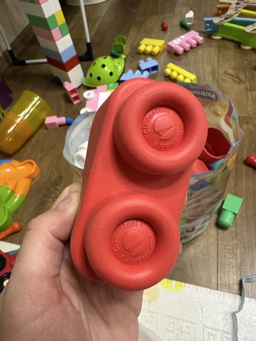 Clementoni мякий конструктор