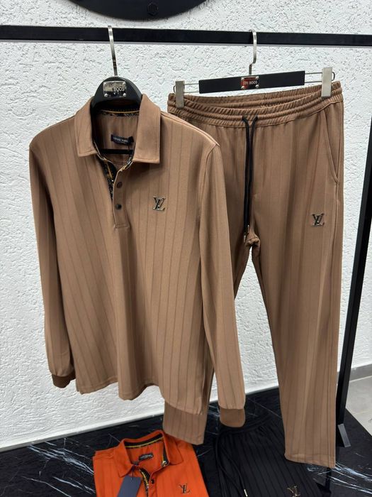 Стильный Костюм Louis Vuitton беж (S-XXXL) Мужской костюм луи витон