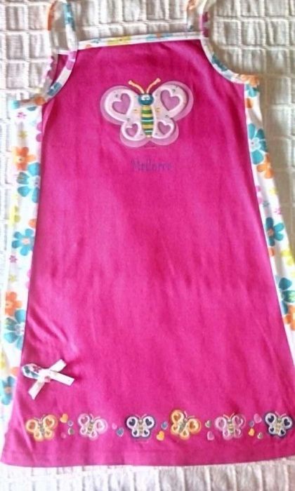 PRAIA l Vestido algodão Borboleta estampada 8 Anos