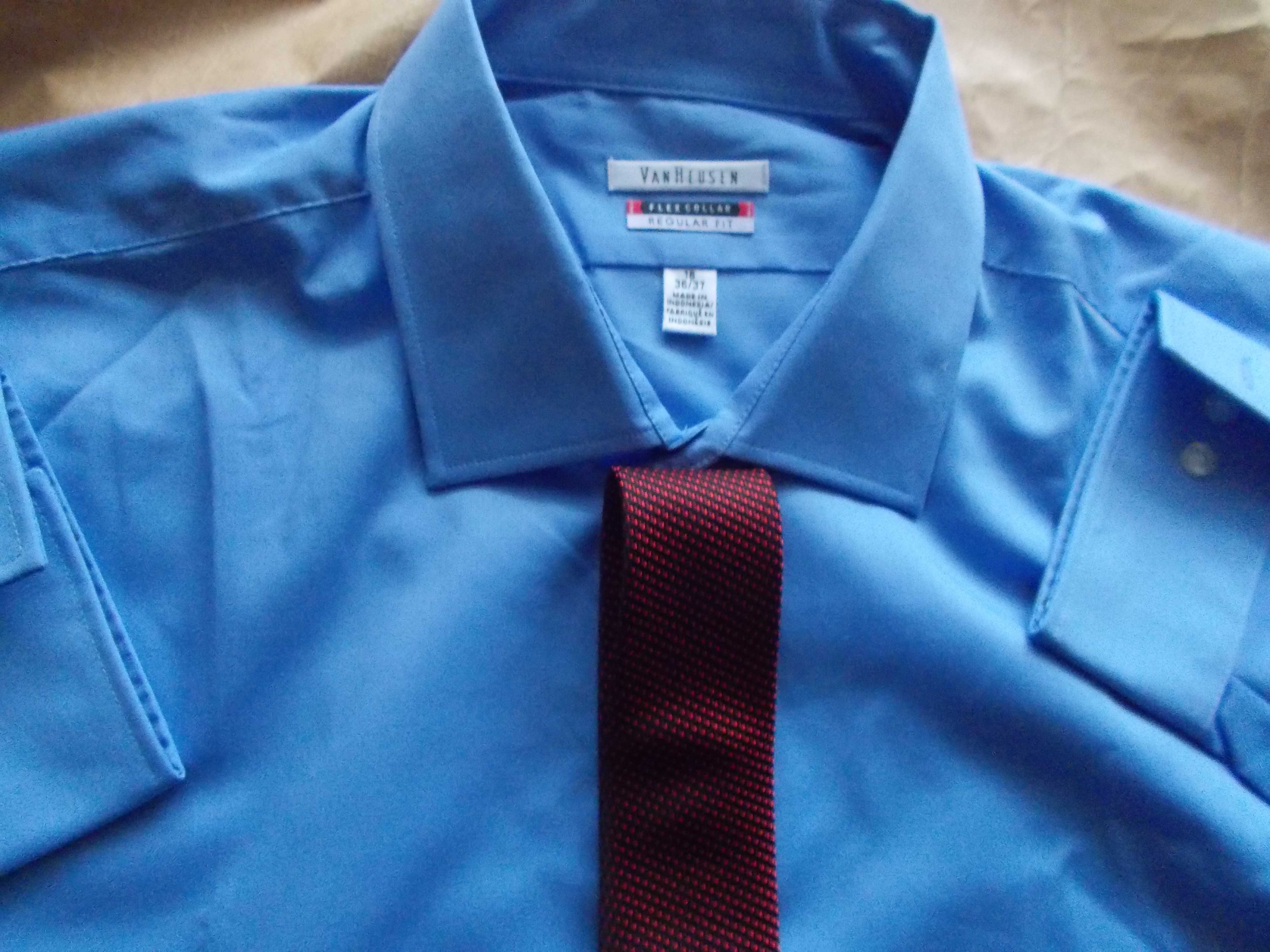 3XL VAN HEUSEN PREMIUM Nowa Koszula Męska 3 XL 47 cm USA _ Krawat