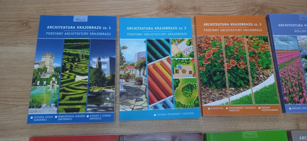Komplet książek Architektura krajobrazu 8 części