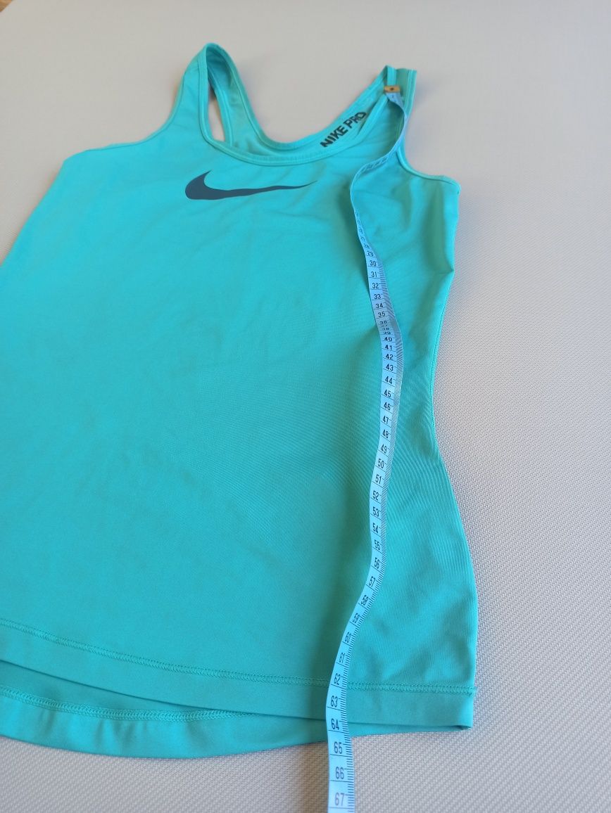 Nike Pro koszulka na ramiączkach rozmiar S kolor szmaragdowy