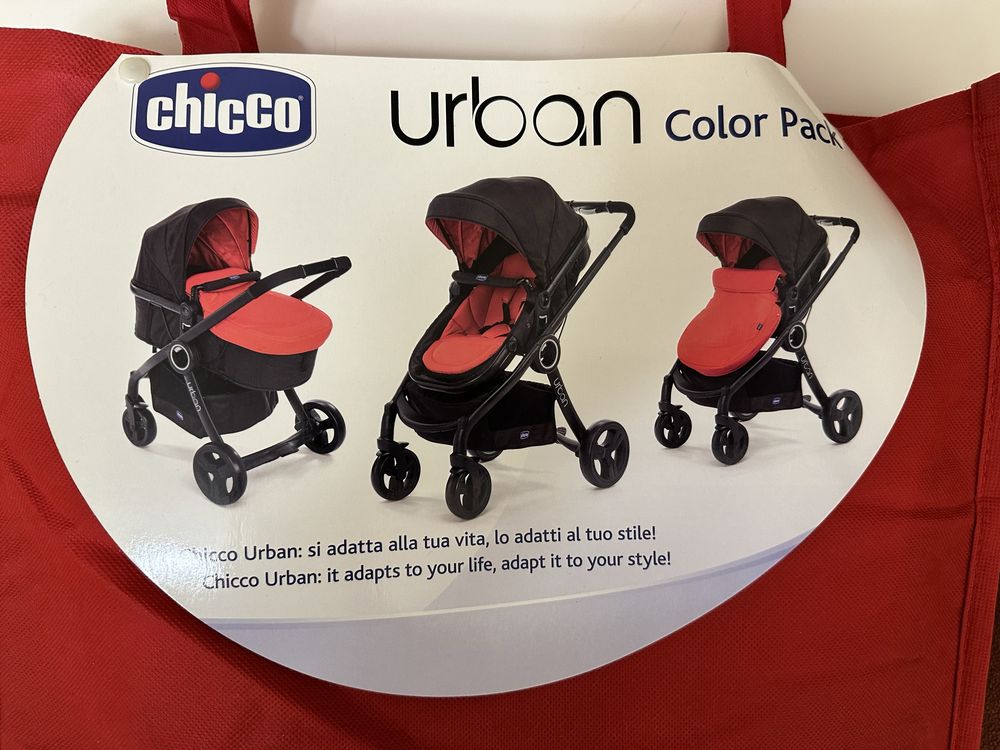 Текстиль для коляски Chicco для коляски Червоний  Urban