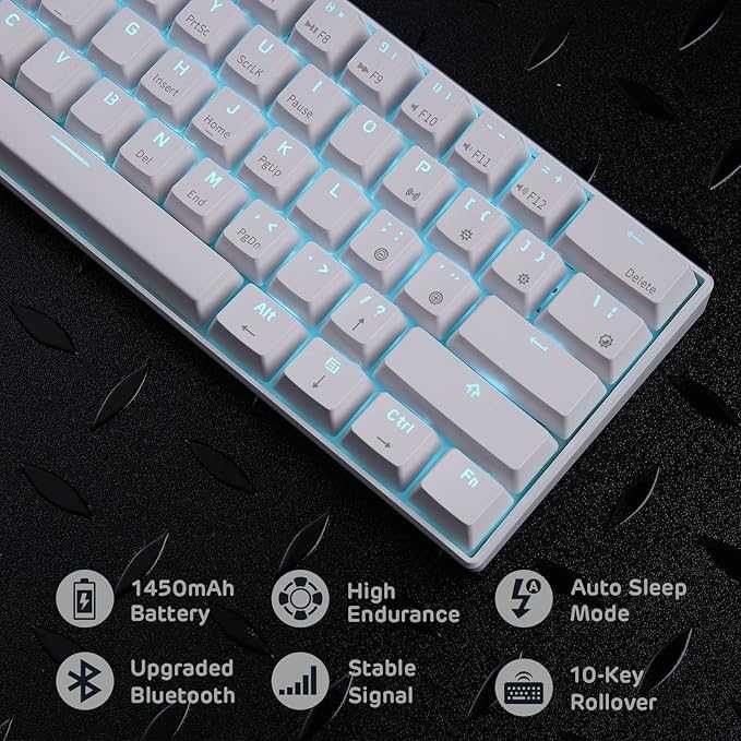 Klawiatura Royal Kludge RK61 Układ QWERTZ