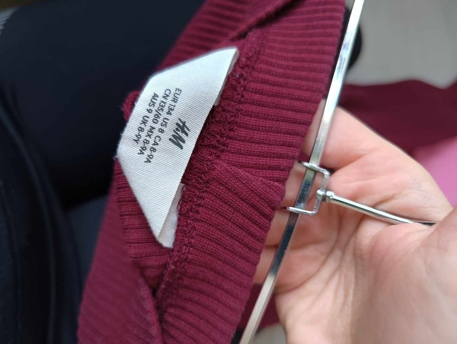 Legginsy prążkowane, getry h&m 134