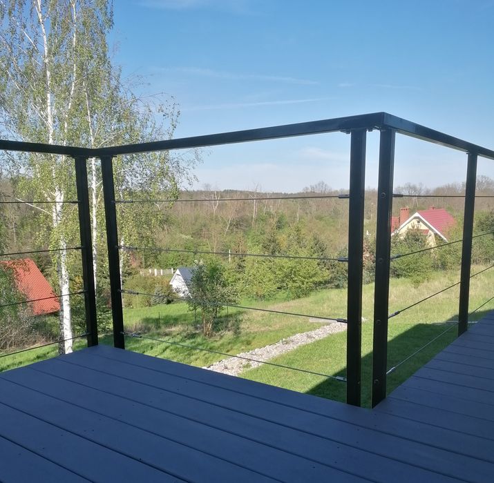 Balustrada ze stali nierdzewnej balkon taras schody Gorzów i okolice