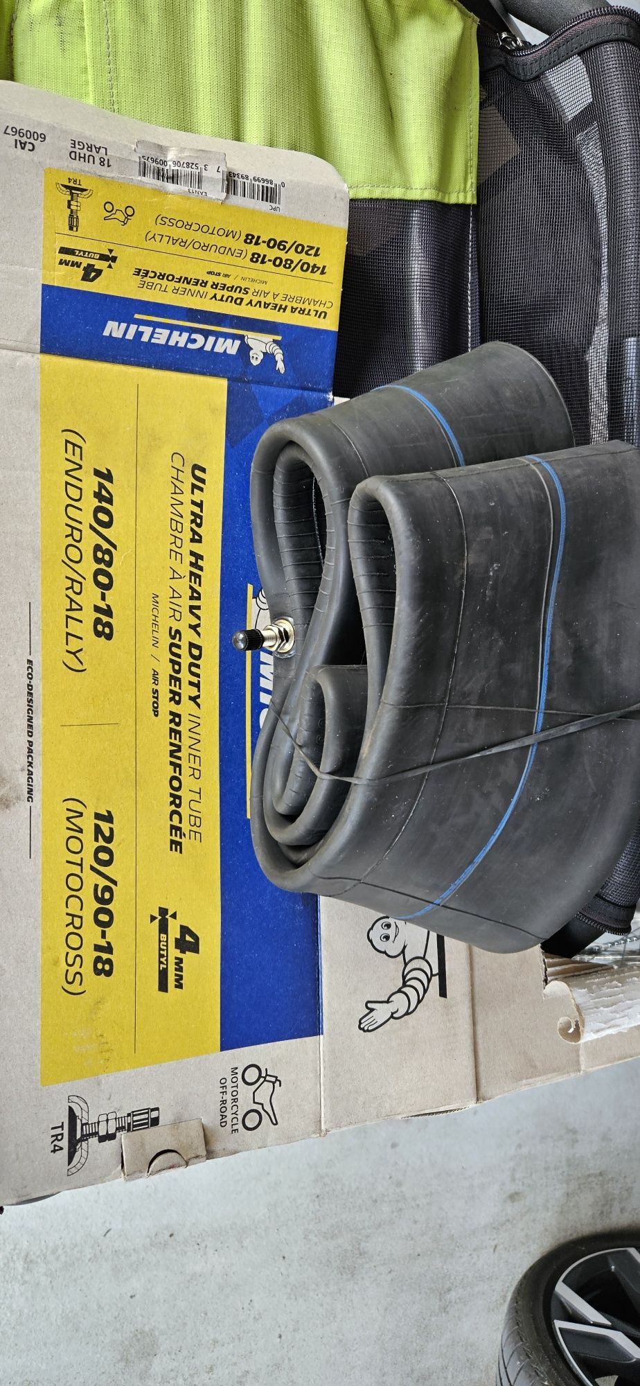 Dętka ultra heavy duty Michelin 140/80-18, 120/90-18