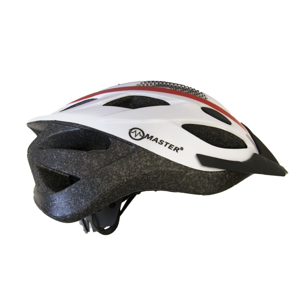 Kask rowerowy MASTER Force - L - czerwono-biały Kup z OLX!