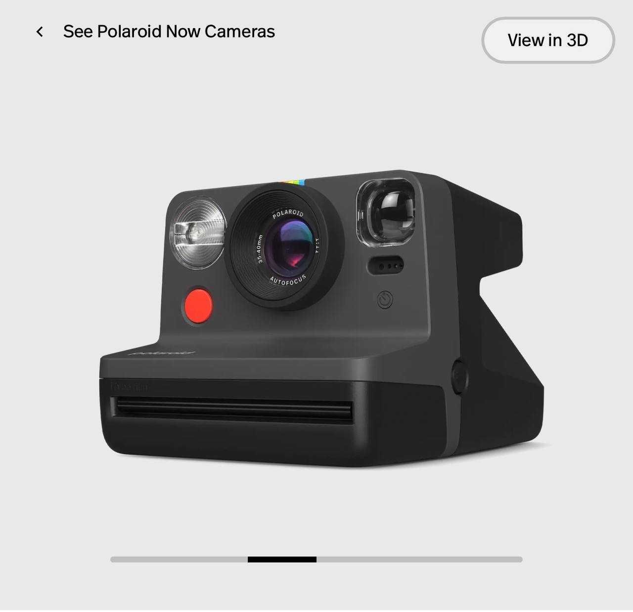 Фотокамера миттєвого друку Polaroid Now Generation 2 Instant Camera