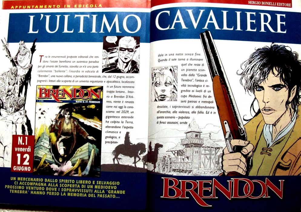 Lote Brendon. BD italiana Sergio Bonelli. 47 álbuns