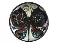Tigela de cerâmica / padrão borboleta / Willy Steinlin,  Suíça