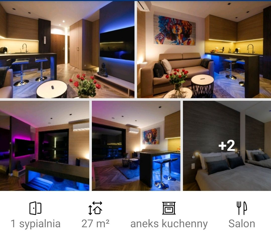 Apartamenty mieszkania na doby na godziny noclegi, klima.