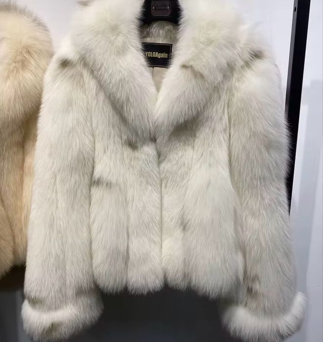 Futro naturalne nowa kurtka skóra naturalna lis