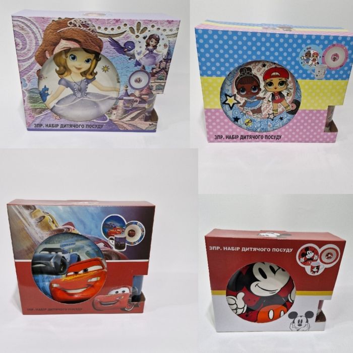 Дитячий набір посуду з кераміки