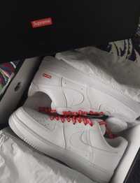 NOWE Nike Air Force 1 SUPREME White/Black, Męskie, Damskie, r.36-45