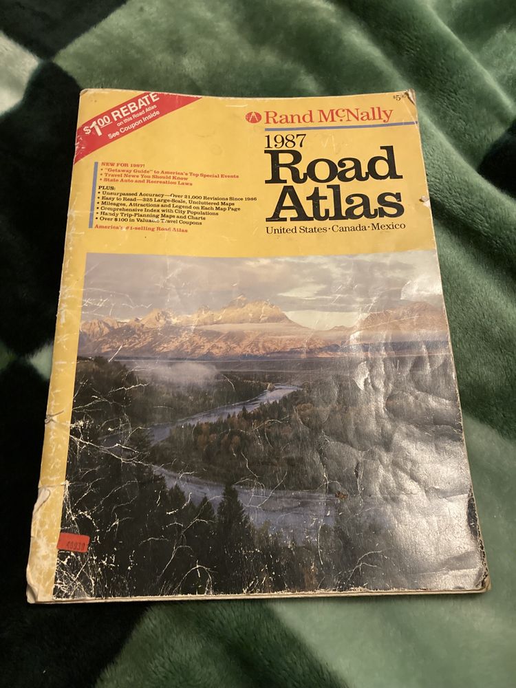 Atlas drogowy USA 1987